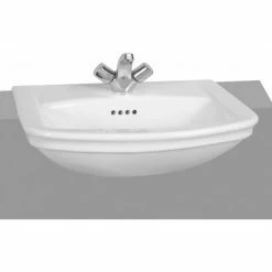 Vitra Serenada Semi Recessed Basin 560mm Wide 1 Tap Hole