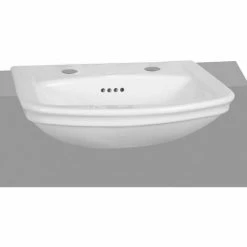 Vitra Serenada Semi Recessed Basin 560mm Wide 2 Tap Hole