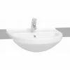 Vitra S50 Semi-Recessed Basin 550mm Wide 1 Tap Hole