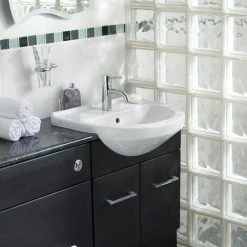 Vitra S50 Semi-Recessed Basin 550mm Wide 1 Tap Hole -VITRA SHOP 17508879 3