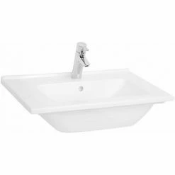 Vitra S50 Vanity Basin 600mm Wide 1 Tap Hole