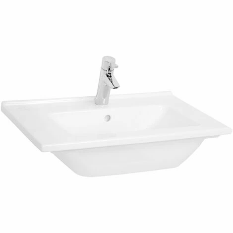 Vitra S50 Vanity Basin 600mm Wide 1 Tap Hole Vitra S50 Vanity Basin 600mm Wide 1 Tap Hole -VITRA SHOP 17508898 1
