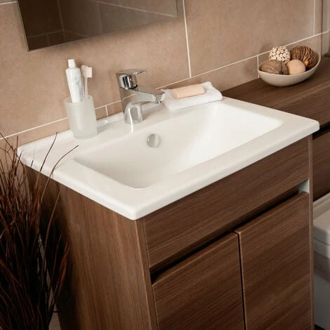 Vitra S50 Vanity Basin 600mm Wide 1 Tap Hole Vitra S50 Vanity Basin 600mm Wide 1 Tap Hole -VITRA SHOP 17508898 3