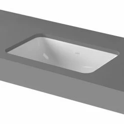 Vitra S20 Compact Under-Counter Basin 500mm Wide 0 Tap Hole -VITRA SHOP 17508990 3