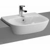 Vitra Zentrum Semi Recessed Washbasin 500mm Wide 1 Tap Hole