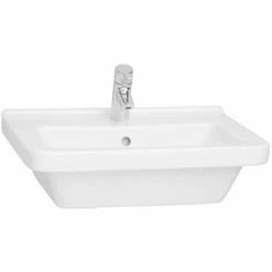 Vitra S50 Square Basin And Full Pedestal 550mm Wide 1 Tap Hole 2 Vitra S50 Square Basin And Full Pedestal 550mm Wide 1 Tap Hole -VITRA SHOP 17509579 3