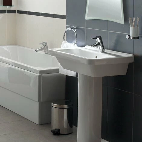 Vitra S50 Square Basin and Full Pedestal 550mm Wide 1 Tap Hole Vitra S50 Square Basin And Full Pedestal 550mm Wide 1 Tap Hole -VITRA SHOP 17509579 5