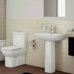 Vitra S20 Cloakroom Basin And Full Pedestal 450mm Wide 1 Tap Hole 2 Vitra S20 Cloakroom Basin And Full Pedestal 450mm Wide 1 Tap Hole -VITRA SHOP 17509698 3