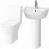 Vitra S50 Value Suite Close Coupled Toilet 450mm 1 Tap Hole Basin
