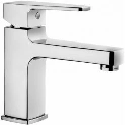 Vitra Q-Line Basin Mixer Tap Without Pop Up Waste Chrome