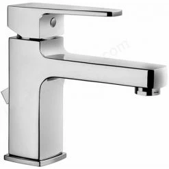 Vitra Q-Line Basin Mixer Tap With Pop Up Waste - Chrome