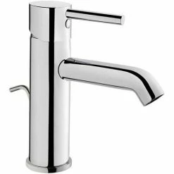 Vitra Minimax Basin Mixer Tap With Pop Up Waste - Chrome