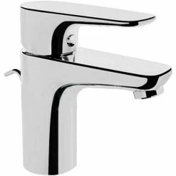 Vitra X-Line Cloakroom Basin Mixer Tap With Pop Up Waste - Chrome