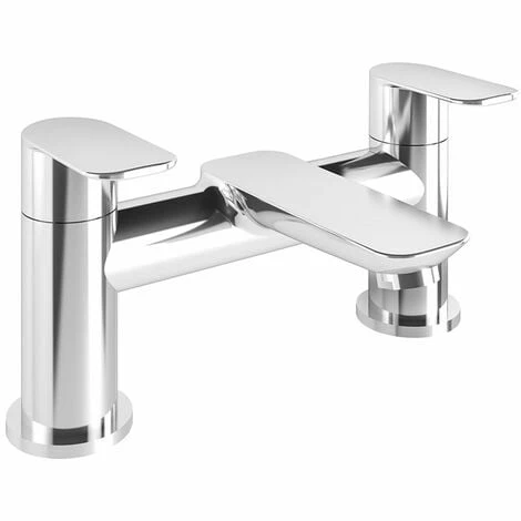 Vitra X-Line 2 Hole Bath Filler Tap Pillar Mounted - Chrome Vitra X-Line 2 Hole Bath Filler Tap Pillar Mounted - Chrome -VITRA SHOP 17510429 1