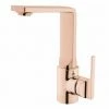 Vitra Suit L-Spout Basin Mixer Tap With Swivel Spout - Copper