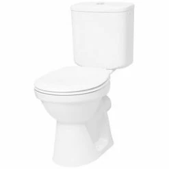 Vitra Milton Close Coupled Toilet Push Button Cistern - Standard Seat