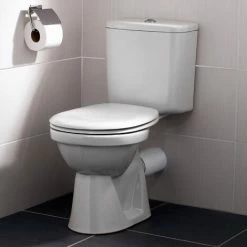 Vitra Milton Close Coupled Toilet Push Button Cistern - Standard Seat -VITRA SHOP 17510527 3