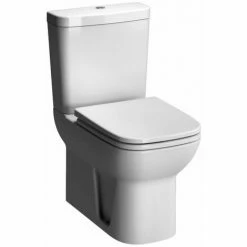 Vitra S20 Close Coupled Toilet Closed Back Push Button Cistern - Standard Seat