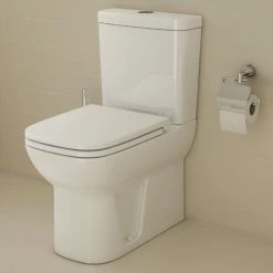 Vitra S20 Close Coupled Toilet Closed Back Push Button Cistern - Standard Seat -VITRA SHOP 17510565 5