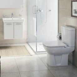 Vitra S20 Close Coupled Toilet Open Back Push Button Cistern - Soft Close Seat 4 Vitra S20 Close Coupled Toilet Open Back Push Button Cistern - Soft Close Seat -VITRA SHOP 17510605 5