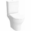 Vitra Zentrum Rimless Close Coupled OB Toilet With Push Button Cistern - Standard Seat