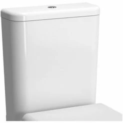 Vitra Zentrum Rimless Close Coupled OB Toilet With Push Button Cistern - Standard Seat -VITRA SHOP 17510851 3