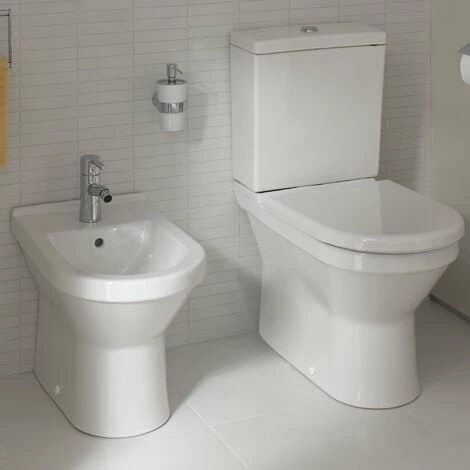 Vitra S50 Compact Close Coupled BTW Toilet Push Button Cistern - Soft Close Seat Vitra S50 Compact Close Coupled BTW Toilet Push Button Cistern - Soft Close Seat -VITRA SHOP 17510902 5