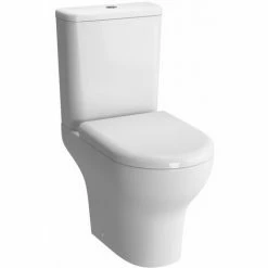 Vitra Zentrum Close Coupled OB Toilet Push Button Cistern - Quick Release Soft Close Seat
