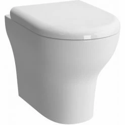 Vitra Zentrum Back To Wall Toilet - Quick Release Soft Close Seat