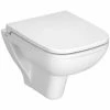 Vitra S20 Wall Hung Toilet Pan 520mm Projection - Soft Close Seat