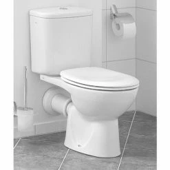 Vitra Layton Close Coupled Toilet Push Button Cistern - Soft Close Seat -VITRA SHOP 17619563 3