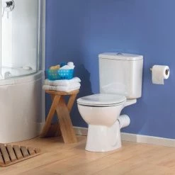 Vitra Layton Close Coupled Toilet Push Button Cistern - Soft Close Seat -VITRA SHOP 17619563 4
