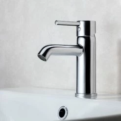 Vitra Minimax Basin Mixer Tap Without Pop Up Waste Chrome