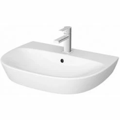 Vitra Zentrum Wall Hung Basin 650mm Wide - 1 Tap Hole