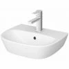 Vitra Zentrum Wall Hung Cloakroom Basin 450mm Wide - 1 Tap Hole