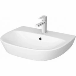 Vitra Zentrum Wall Hung Basin 600mm Wide - 1 Tap Hole