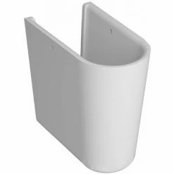 Vitra Zentrum Basin With Semi Pedestal 600mm Wide - 1 Tap Hole 3 Vitra Zentrum Basin With Semi Pedestal 600mm Wide - 1 Tap Hole -VITRA SHOP 40747545 4