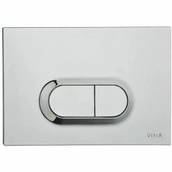 Vitra Loop O Mechanical Dual Flush Plate - Chrome