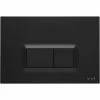 Vitra Loop R Mechanical Dual Flush Plate - Matt Black