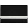 Vitra Select Mechanical Dual Flush Plate - Glass Black