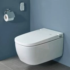 Vitra V-Care Rimless Wall Hung Toilet WC With Aqua Clean Bidet Shower 14 Control Modes - Comfort Edition